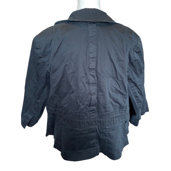 Lane Bryant classic black blazer/cropped jacket 18 - Picture 3 of 4